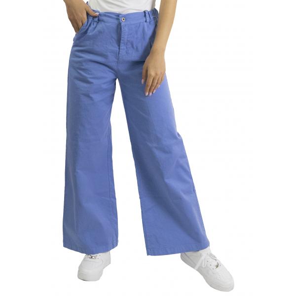 Chino palazzo in cotone